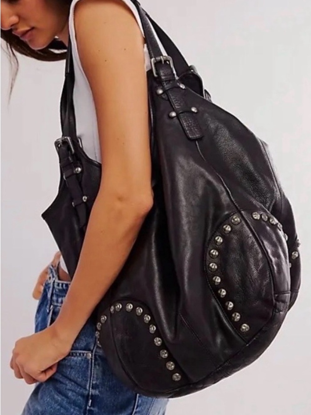 Free People Bushwick Leather Tote Bag